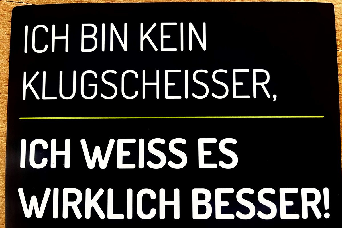 Titelbild für Beitrag: Ich bin kein Klugscheisser
