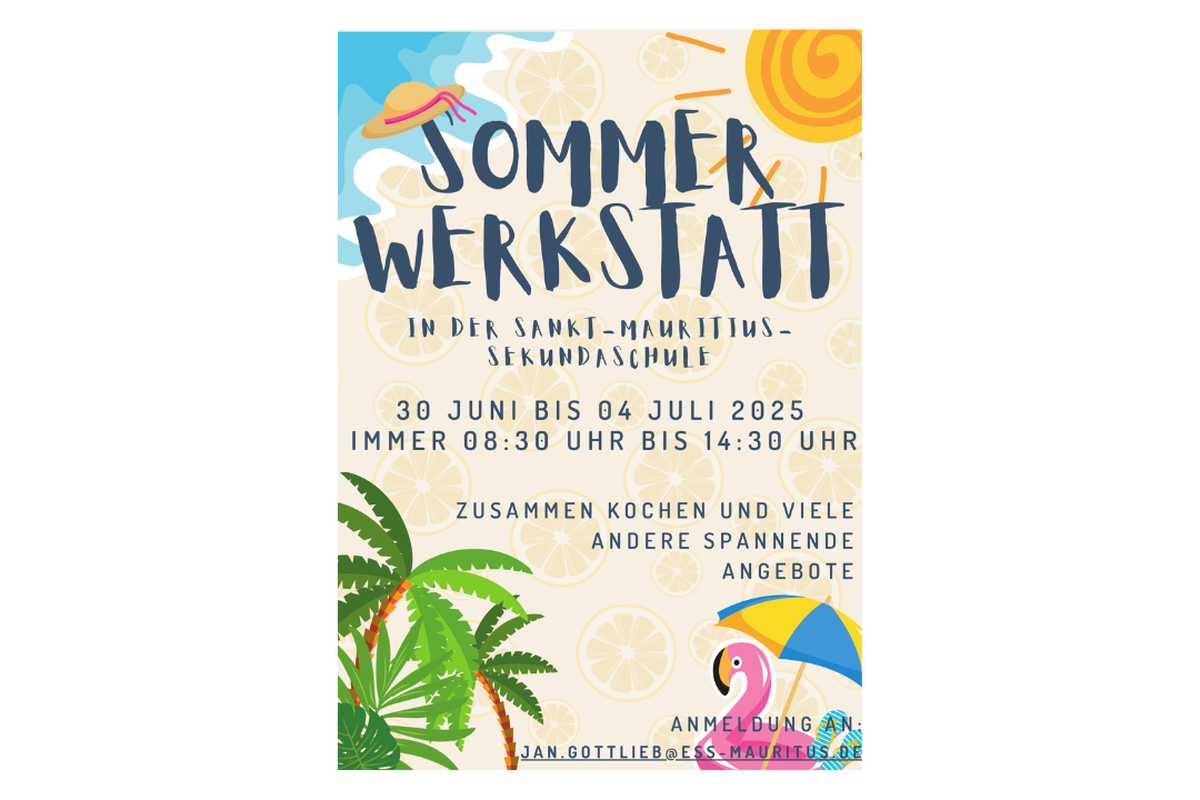 Titelbild für Beitrag: Sommerwerkstatt vom 30.06. bis 04.07.25