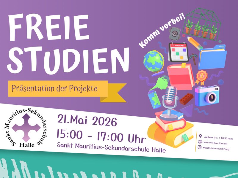 Titelbild für Beitrag: Einladung: Projektpräsentationen der Freien Studien am 21. Mai 2026