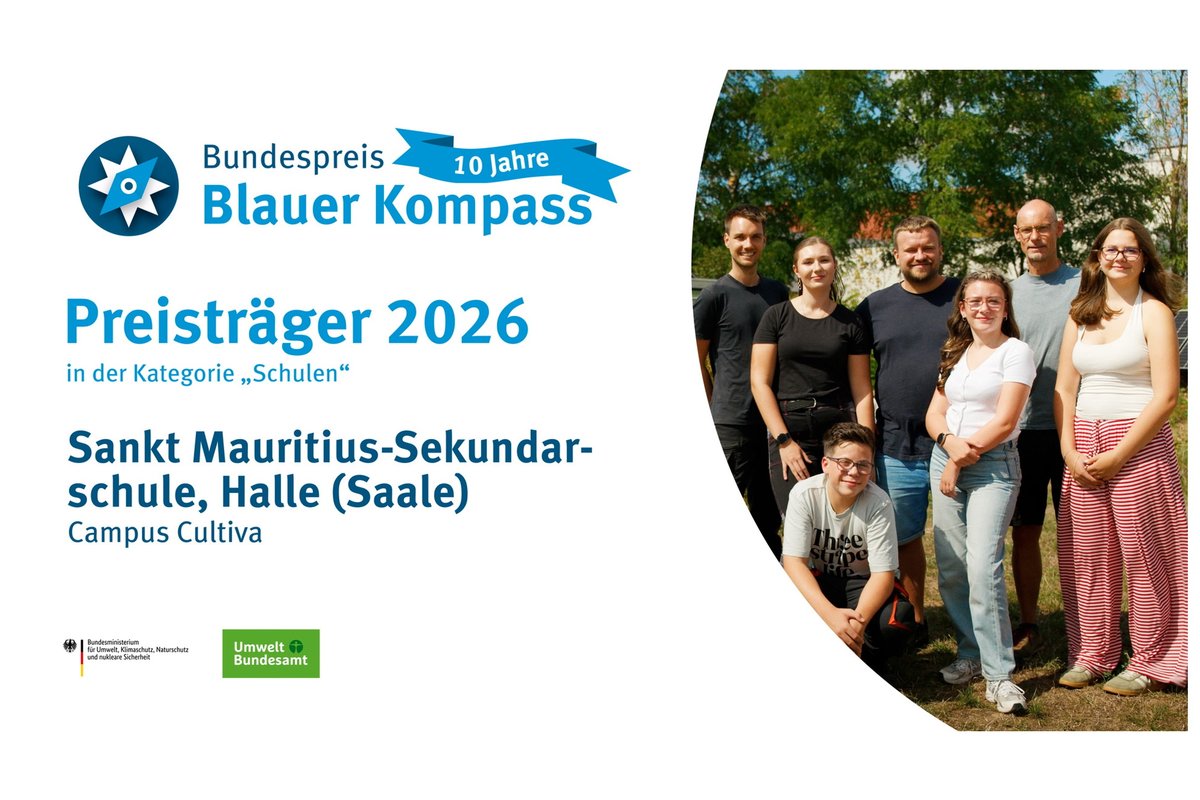 Titelbild für Beitrag: Wir haben es geschafft, wir haben gewonnen! „Campus Cultiva“ ist Preisträger des „Blauen Kompass“ – Ein riesiges Dankeschön an alle!