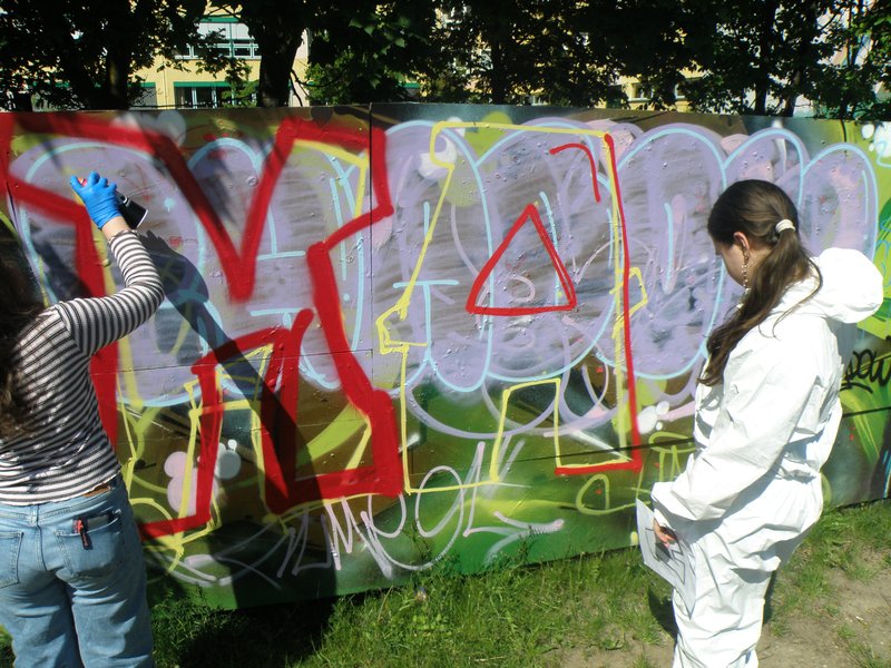 Titelbild für Beitrag: Impressionen aus den AGs: Graffiti-AG